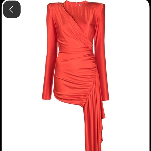 Alexandre Vauthier Dresses & Skirts - Chic Scarlet Long Sleeve Dress